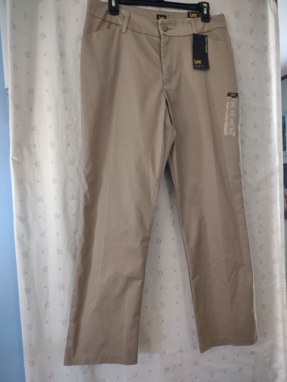 Lee Women's Tan Straight Chinos Khaki